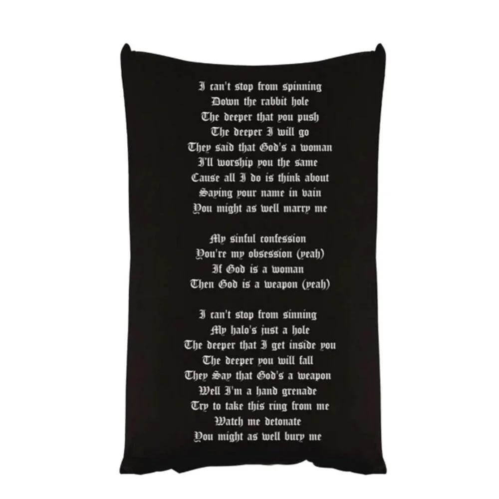 OFFICIAL Falling in‎ Reverse God is a Weapon Ronnie Radke Pillow Case RARE